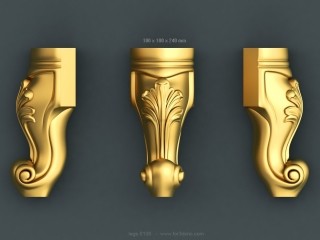 LEGS 138 | STL – 3D model for CNC