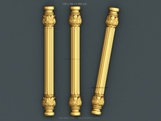 BALUSTERS 066 | STL – 3D model for CNC