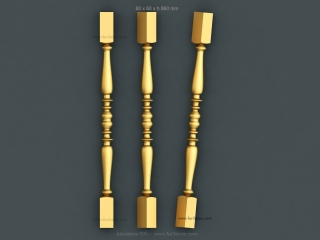 BALUSTERS 095 | STL – 3D model for CNC