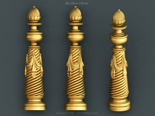balusters 115 www for3dcnc com 320x240 - BALUSTERS 115 | STL – 3D model for CNC