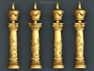BALUSTERS 131 | STL – 3D model for CNC