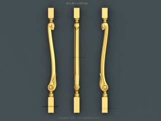 BALUSTERS 138 | STL – 3D model for CNC