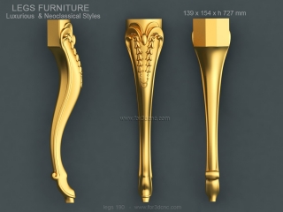 LEGS 190 | STL – 3D model for CNC