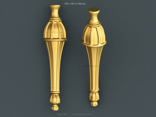 LEGS 195 | STL – 3D model for CNC