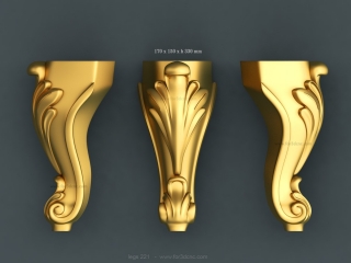 LEGS 221 | STL – 3D model for CNC