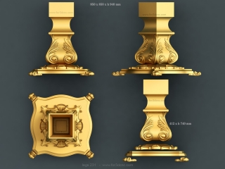 LEGS 231 | STL – 3D model for CNC