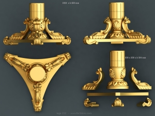 LEGS 232 | STL – 3D model for CNC