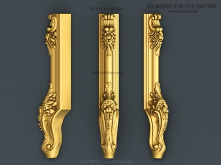 LEGS 254 | STL – 3D model for CNC