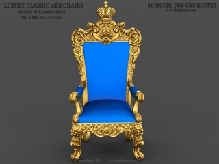 ARMCHAIRS 024 | STL – 3D model for CNC