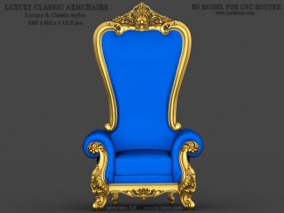 ARMCHAIRS 028 | STL – 3D model for CNC