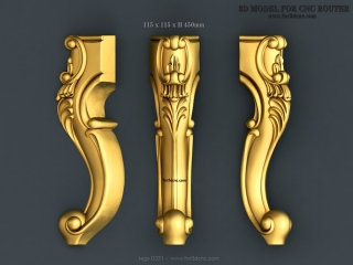 LEGS 331 | STL – 3D model for CNC