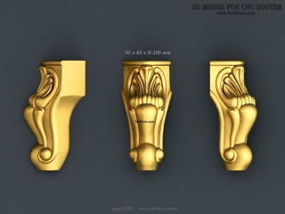 LEGS 336 | STL – 3D model for CNC