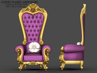 ARMCHAIRS 030 | STL – 3D model for CNC