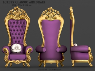 ARMCHAIRS 031 | STL – 3D model for CNC