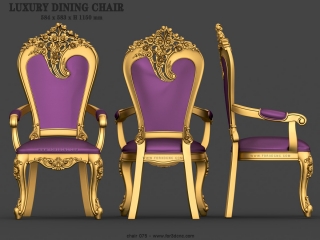 CHAIRS 075 | STL – 3D model for CNC