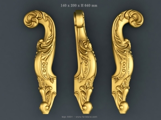 LEGS 431 | STL – 3D model for CNC