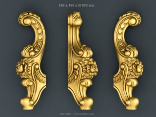 LEGS 433 | STL – 3D model for CNC