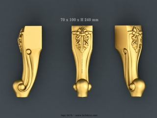 LEGS 476 | STL – 3D model for CNC