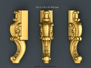 LEGS 491 | STL – 3D model for CNC