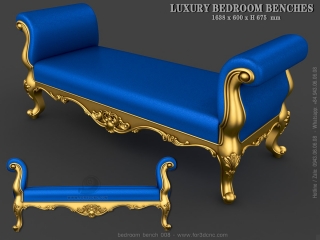 BEDROOM BENCHES 008 | STL – 3D model for CNC
