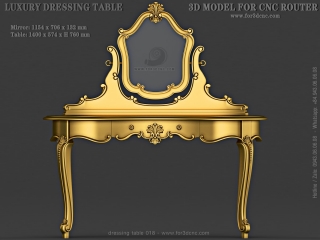 DRESSING TABLE 018 | STL – 3D model for CNC