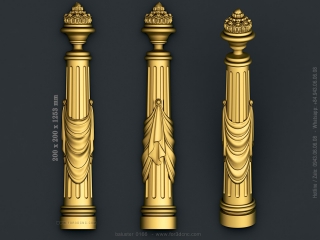 baluster 0166 www for3dcnc com 320x240 - BALUSTERS 166 | STL – 3D model for CNC