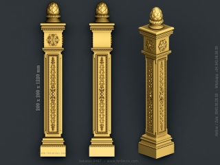 baluster 0167 www for3dcnc com 320x240 - BALUSTERS 167 | STL – 3D model for CNC