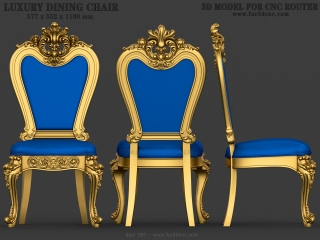 CHAIRS 087 | STL – 3D model for CNC