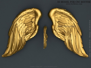ANGLES WINGS 007 | STL – 3D model for CNC