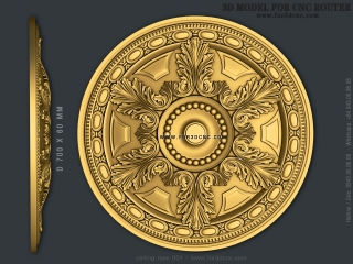 CEILING ROSE 001 | STL – 3D model for CNC