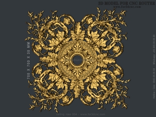 CEILING ROSE 004 | STL – 3D model for CNC