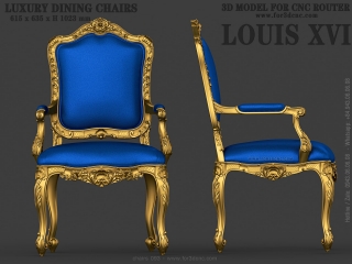 CHAIRS 092 | STL – 3D model for CNC