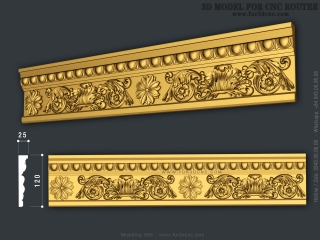 MOULDING 055 | STL – 3D model for CNC
