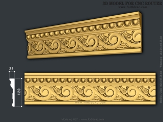 MOULDING 057 | STL – 3D model for CNC
