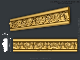 MOULDING 058 | STL – 3D model for CNC