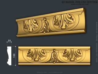 MOULDING 060 | STL – 3D model for CNC