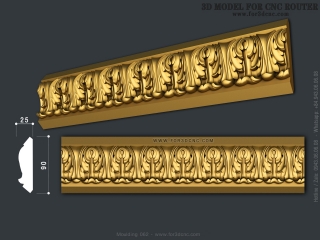MOULDING 062 | STL – 3D model for CNC