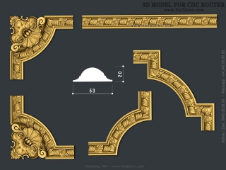 MOULDING 064 | STL – 3D model for CNC