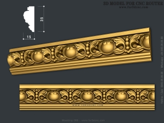 MOULDING 066 | STL – 3D model for CNC