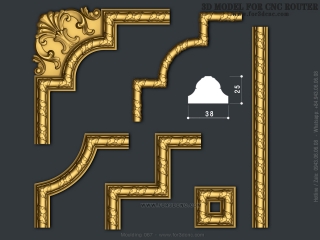 MOULDING 067 | STL – 3D model for CNC