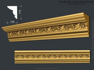 MOULDING 068 | STL – 3D model for CNC