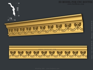 MOULDING 069 | STL – 3D model for CNC