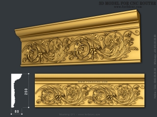 MOULDING 071 | STL – 3D model for CNC