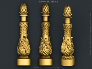 balusters 181 www for3dcnc com 320x240 - BALUSTERS 181 | STL – 3D model for CNC