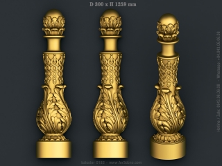 balusters 182 www for3dcnc com 320x240 - BALUSTERS 182 | STL – 3D model for CNC