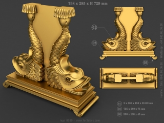 LEGS 0699 | STL – 3D model for CNC