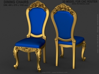 chairs 0101a www fr3dcnc com 320x240 - CHAIRS 0101 | STL – 3D model for CNC