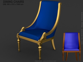 CHAIRS 0102 | STL – 3D model for CNC