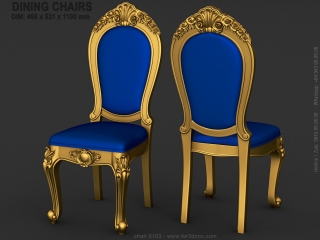 CHAIRS 0103 | STL – 3D model for CNC