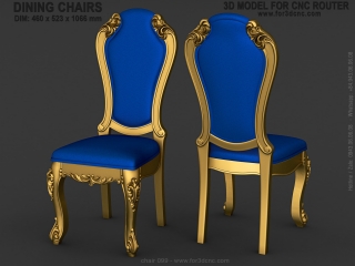 CHAIRS 099 | STL – 3D model for CNC